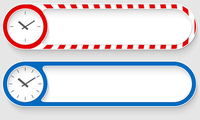 Poster - Striped buttons for your text and watches
