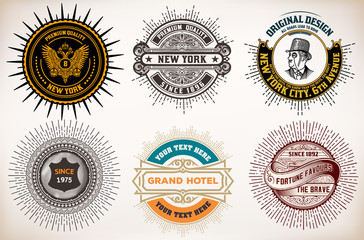 Vintage logo templates, Hotel, Restaurant, Business or Boutique