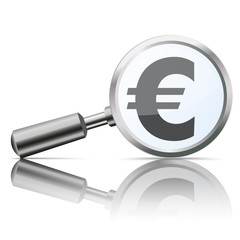 Canvas Print - Loupe Mirror Euro