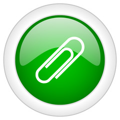 Poster - Green glossy vector icon