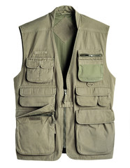 hunting vest isolated