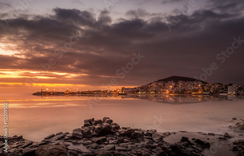 Coucher de soleil à Tenerife Poster Mural XXL
