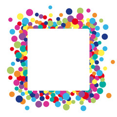Wall Mural - colorful abstract dot background