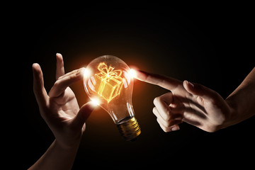 Wall Mural - concept of electric energy
