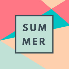 Aufkleber - Summer hipster boho background
