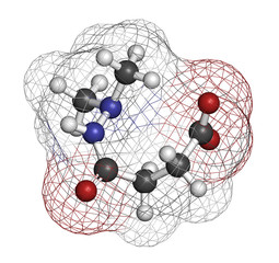 Canvas Print - Daminozide (Alar) plant growth regulator molecule.