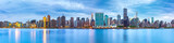 Fototapeta Miasta - Midtown Manhattan panorama as viewed from Gantry Plaza State Park across East River
