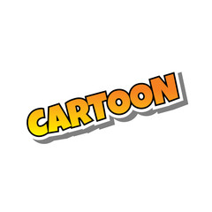 Wall Mural - cartoon comic text