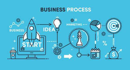 Illustration Business process