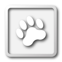 Poster - Paw print icon