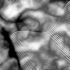 Poster - Abstract woodcut styled background