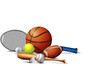 © blueringmedia - Many sport equipments on the floor