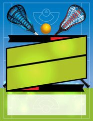 Wall Mural - Blank Lacrosse Flyer Background