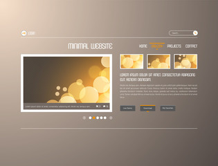Wall Mural - abstract minimalistic website template or interface. vector graphics.