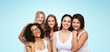 © Syda Productions - group of happy different women in white underwear