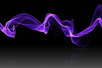Wall Mural - purple or blue abstract wave