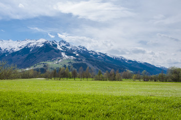 Golf course in mountains