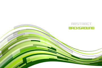 Fototapete - Abstract vector rectangular wave on a white background with glitter.