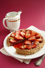 Sticker - Gluten free strawberry and almond tart