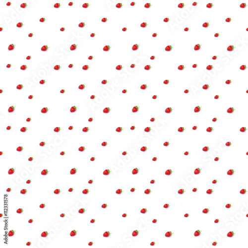 ripe fresh red strawberries  pattern