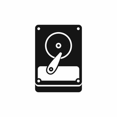 Poster - HDD icon, simple style