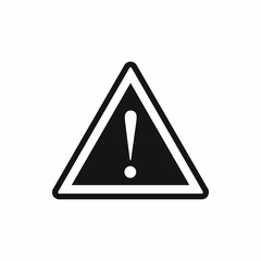 Poster - Warning attention sign with exclamation mark icon