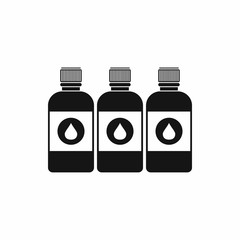 Poster - Printer ink bottles icon, simple style