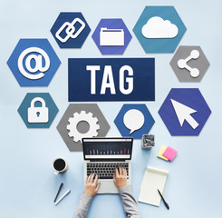 Tag Label Technology Word Graphic Concept