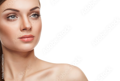 Plakát Natural make up. Young woman with light natural make up