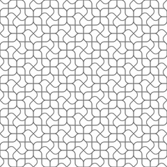 Wall Mural - abstract curved delicate geometric seamless pattern