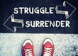 Struggle and surrender