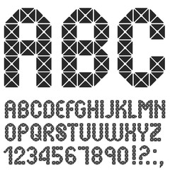 Poster - mosaic original alphabet