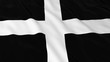 Cornish Flag HD Background - Flag of Cornwall 3D Illustration