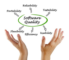 Canvas Print - Diagram of software quality