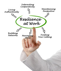 Canvas Print - Diagram of Resilience at Work