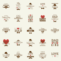 Poster - father day  labels