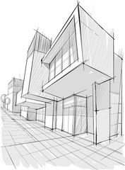 Sketch of building