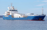 Fototapeta Krajobraz - Ship tanker in the Mediterranean Sea.