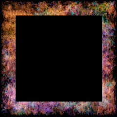 Wall Mural - colorful abstract dark frame for design