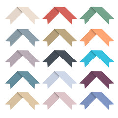 Poster - Set of simple ribbons