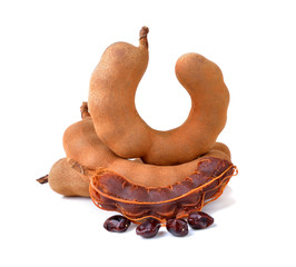 Poster - Sweet tamarind on a white background