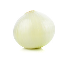 White Onion Isolated On White Background