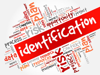 Poster - identification word cloud, business concept