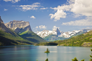 Goose Island at Glacier National Park