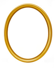 Golden Oval Frame