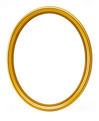 golden oval frame