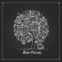Beer Tree, Sketch For Your Design