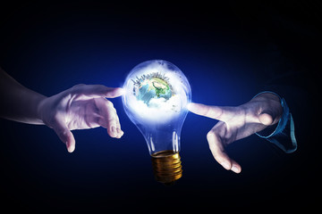 Wall Mural - concept of electric energy