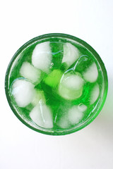 Canvas Print - Green drinks isolated