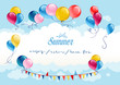 © paprika - Festive summer background with balloons